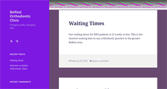 Desktop Screenshot of belfastorthodonticclinic.com