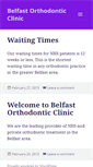 Mobile Screenshot of belfastorthodonticclinic.com