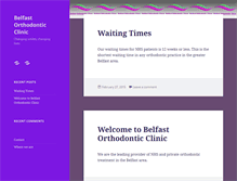 Tablet Screenshot of belfastorthodonticclinic.com